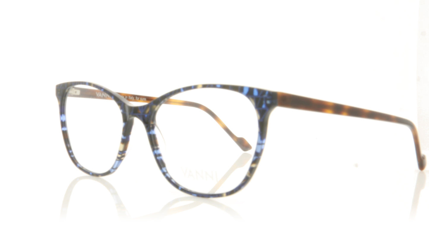 Vanni V1316 A660 Blue Havana Glasses - Angle