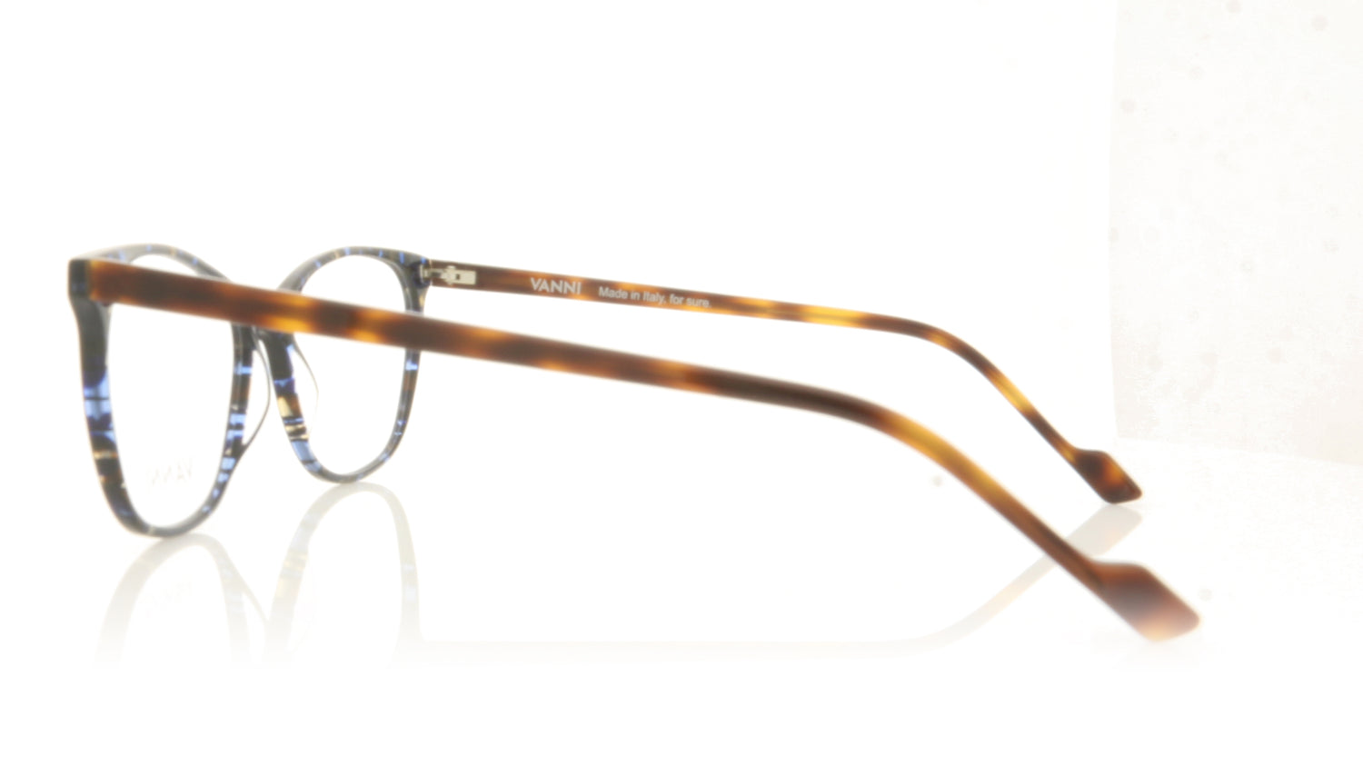 Vanni V1316 A660 Blue Havana Glasses - Side