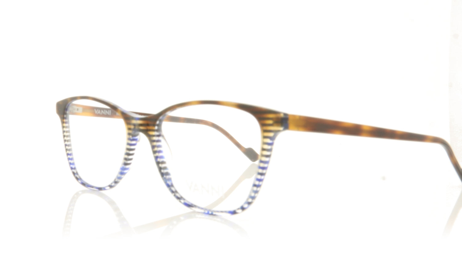 Vanni V1317 A546 Tortoise Blue Glasses - Angle