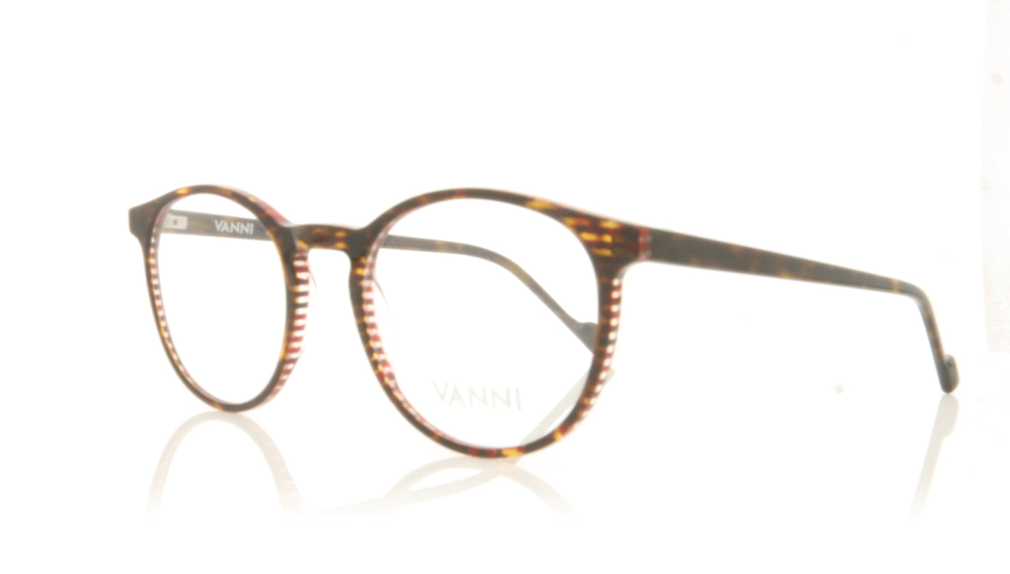 Vanni V1322 A26 Tortoise Red Glasses - Angle