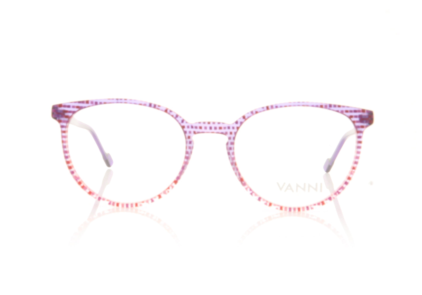 Vanni V1343 A55 Purple Crystal Glasses - Front
