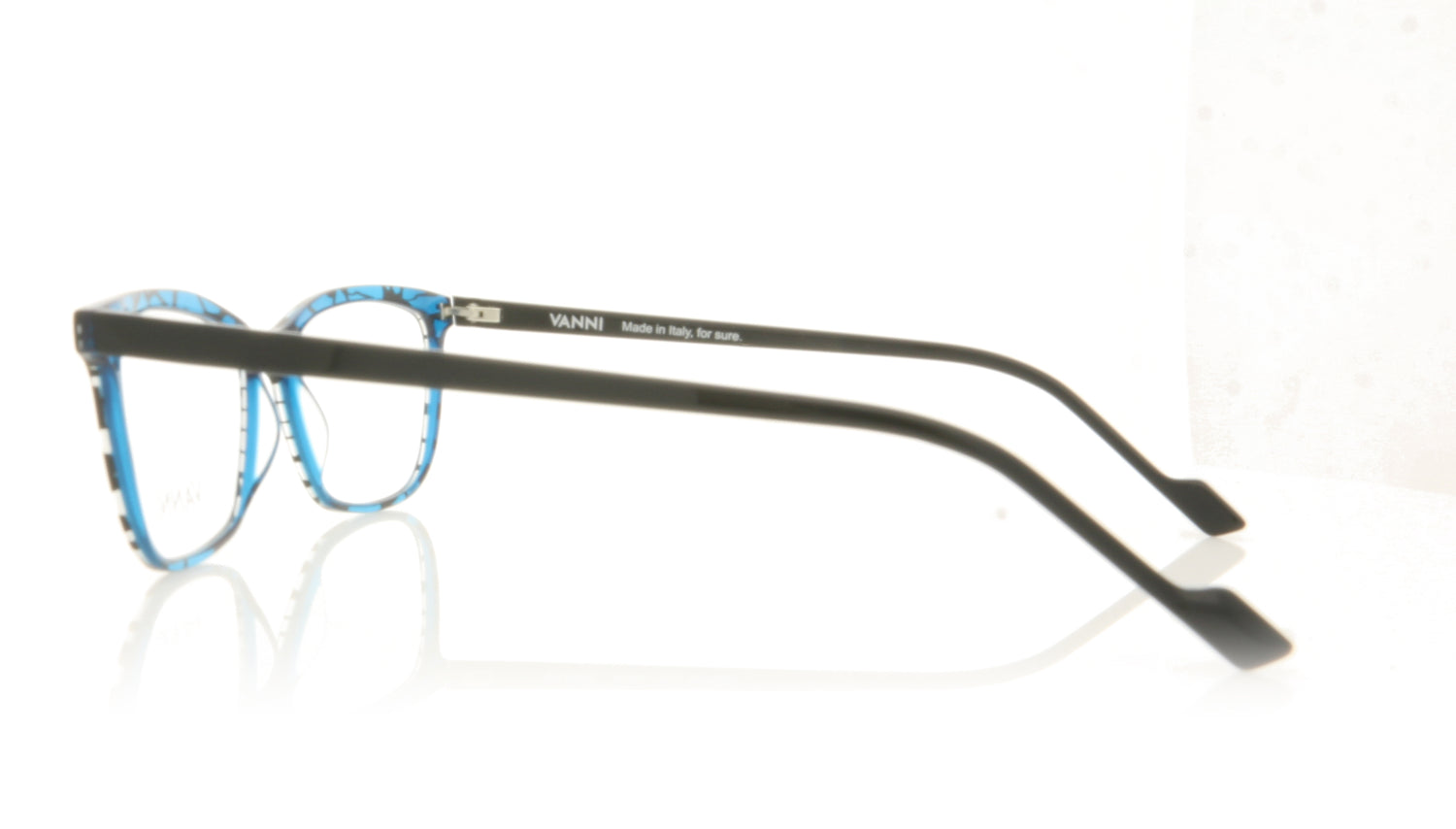 Vanni V1370 A454 Turquoise Black Glasses - Side