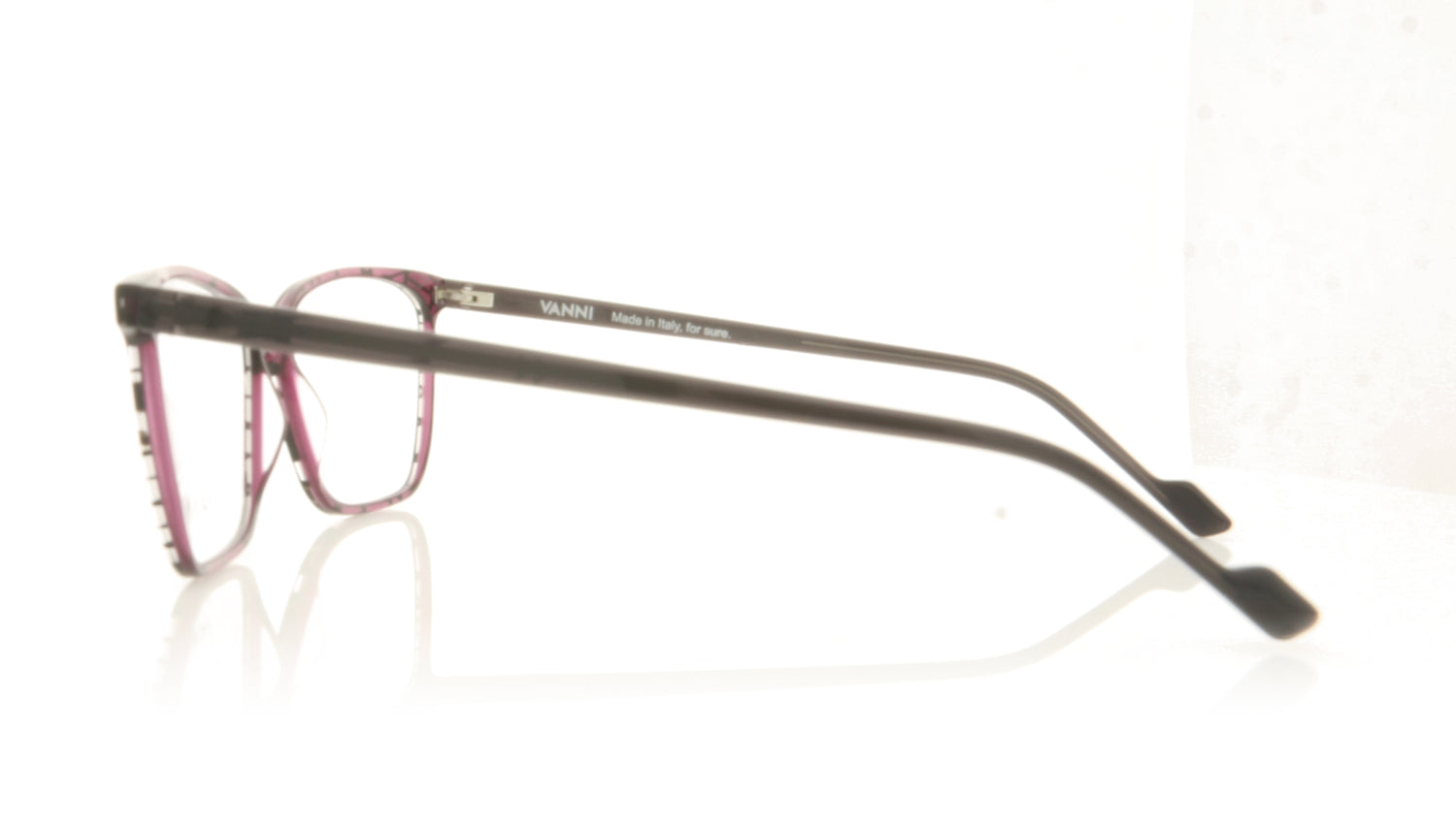 Vanni V1371 A455 Aubergine Glasses - Side