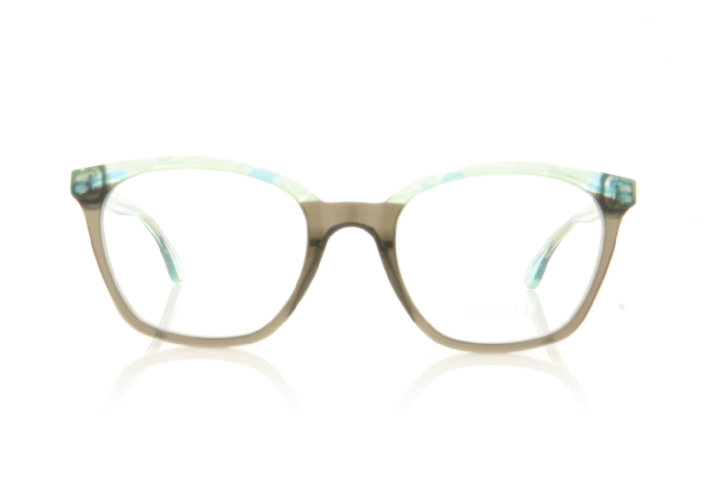 Vanni V1480 A496 Grey Green Glasses - Front
