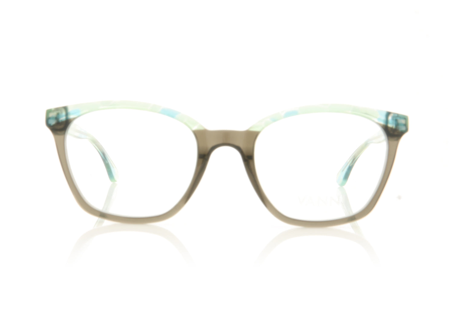 Vanni V1480 A496 Grey Green Glasses - Front