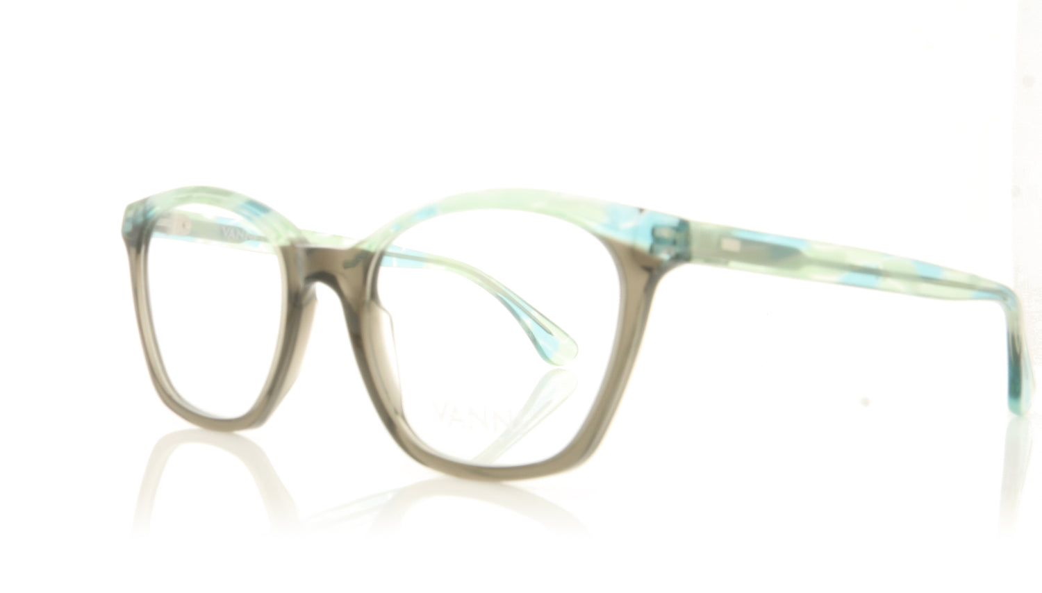 Vanni V1480 A496 Grey Green Glasses - Angle