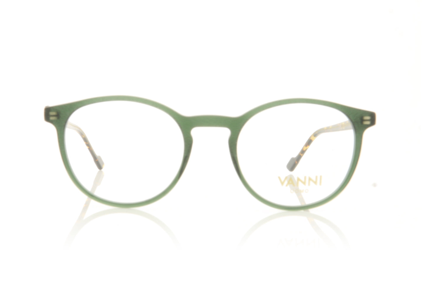 Vanni V2151 A19 Textured Green Glasses - Front