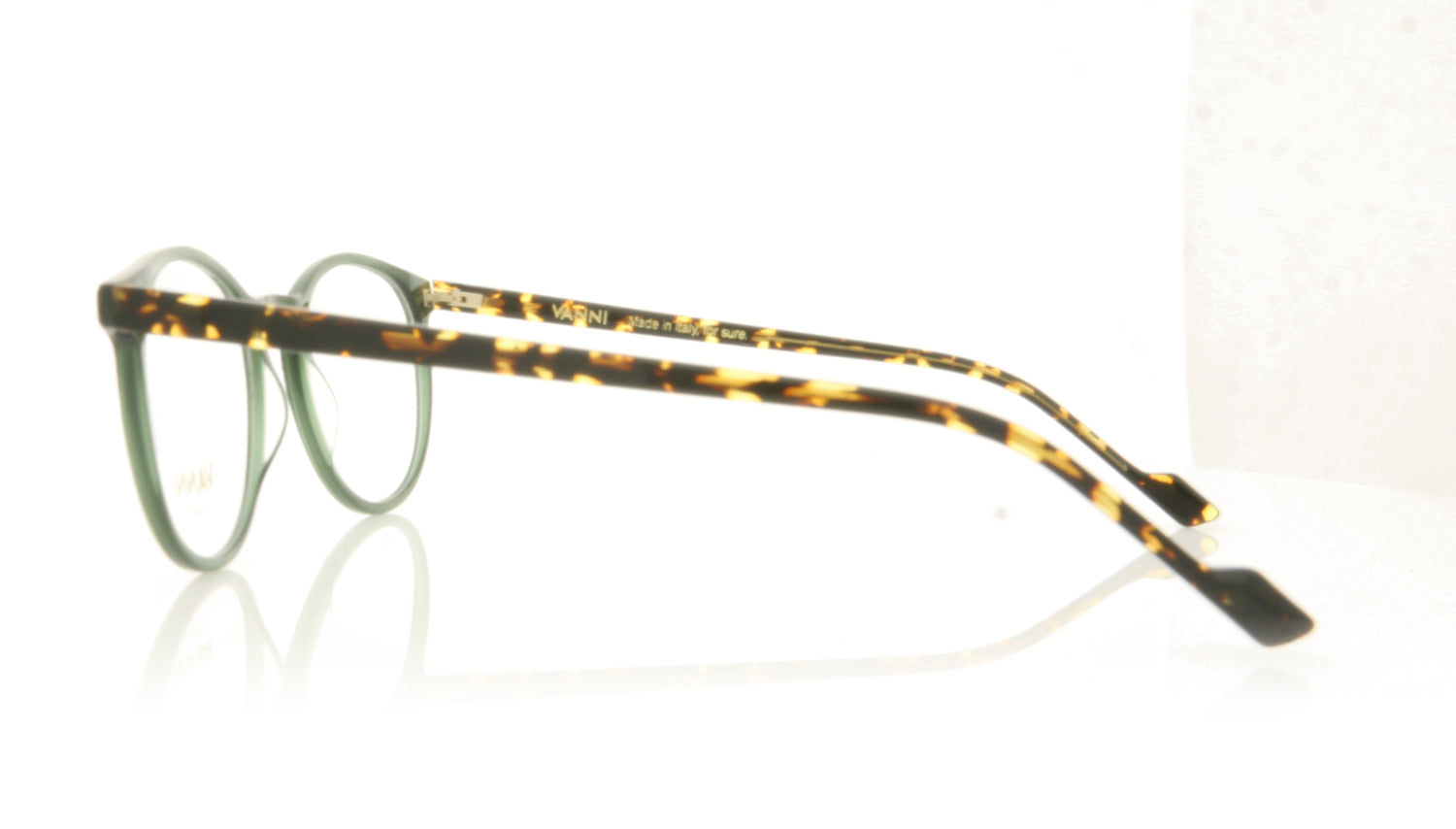 Vanni V2151 A19 Textured Green Glasses - Side