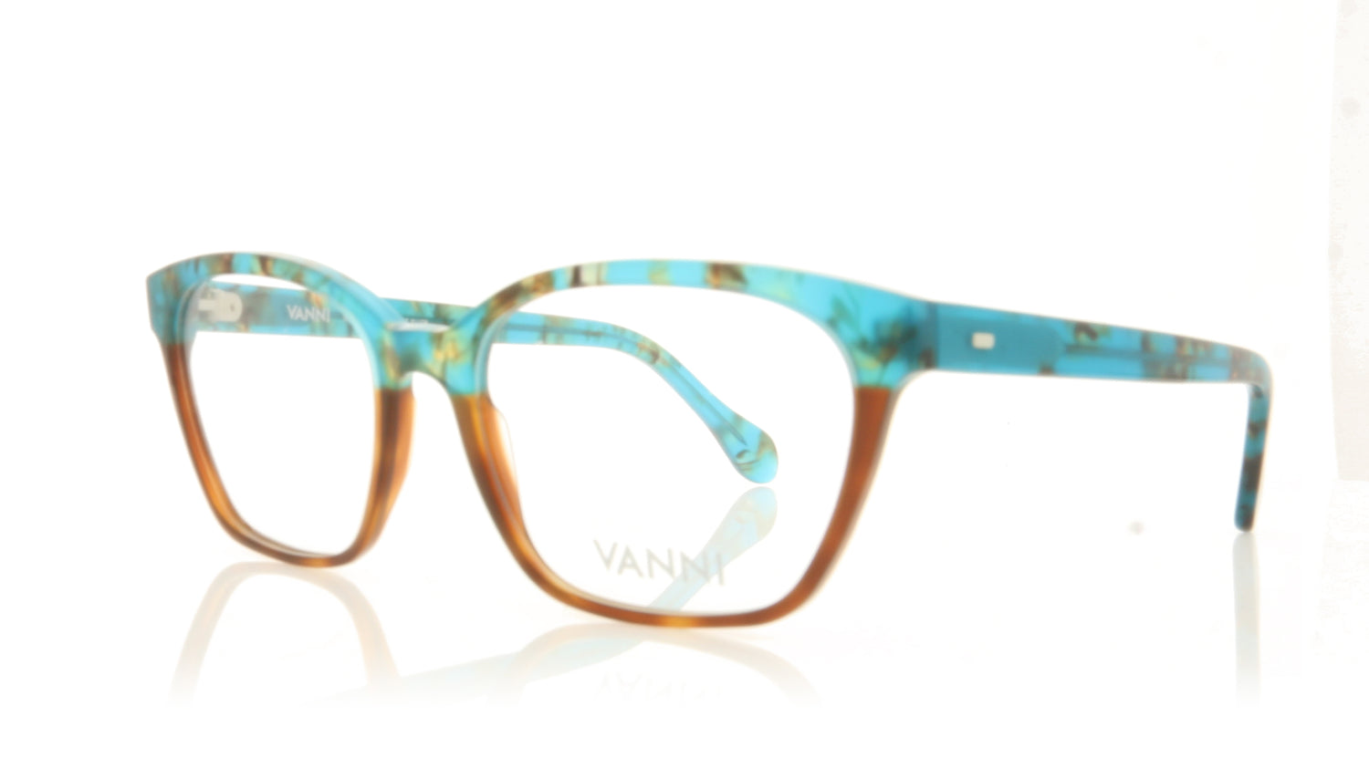 Vanni V6816 A696 Turquoise Havana Glasses - Angle