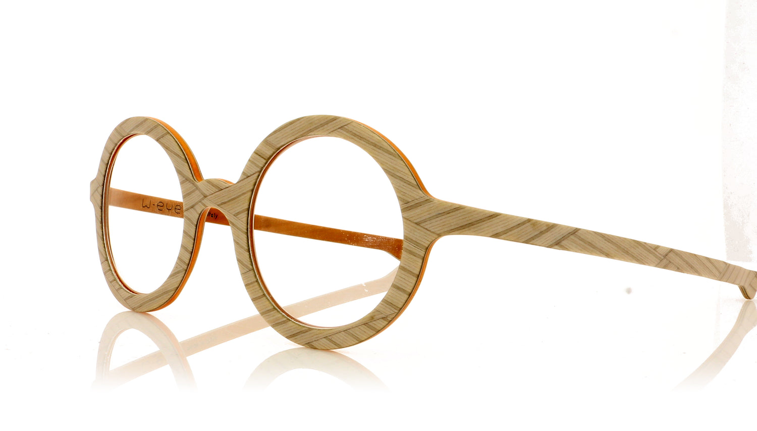 W-eye 305 WG White Ground Glasses - Angle