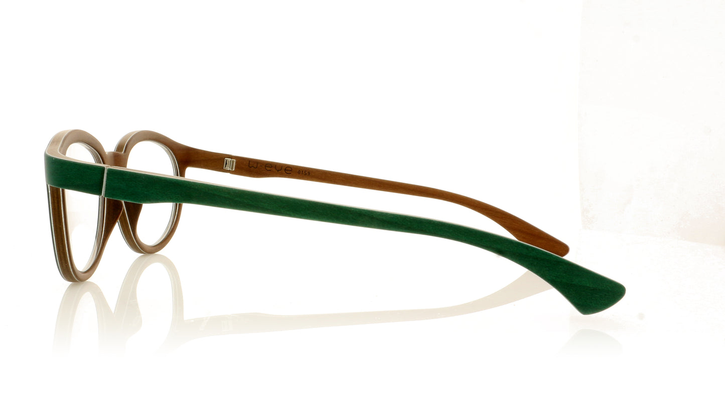 W-eye Alpha 1 S1 Green Glasses - Side