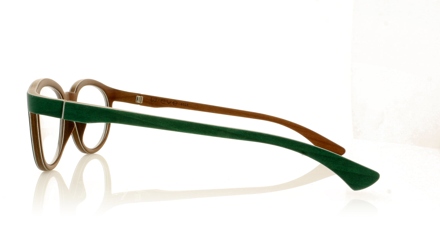 W-eye Alpha 1 S1 Green Glasses - Side