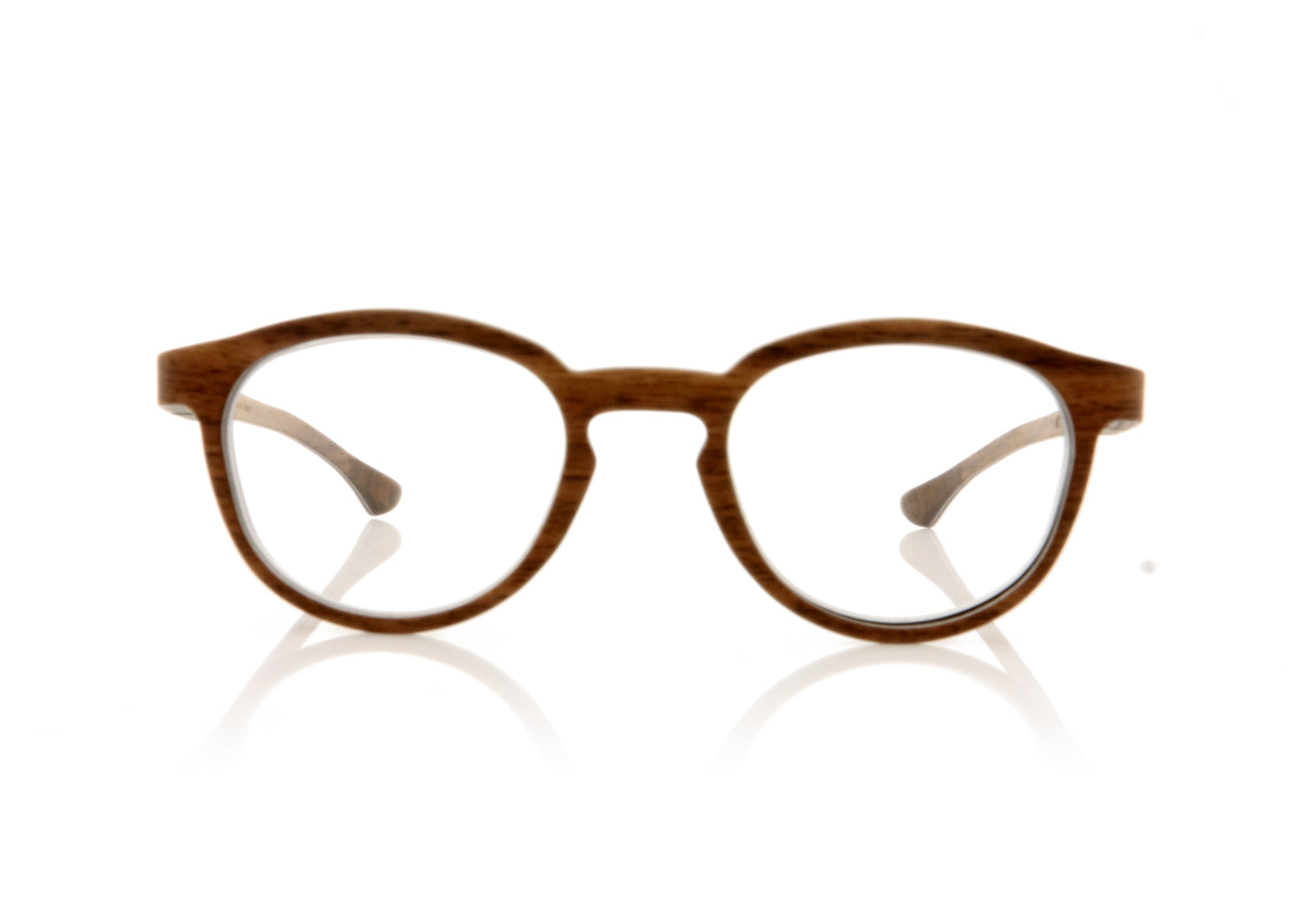 W-eye Alpha 1 S5 Walnut Glasses - Front