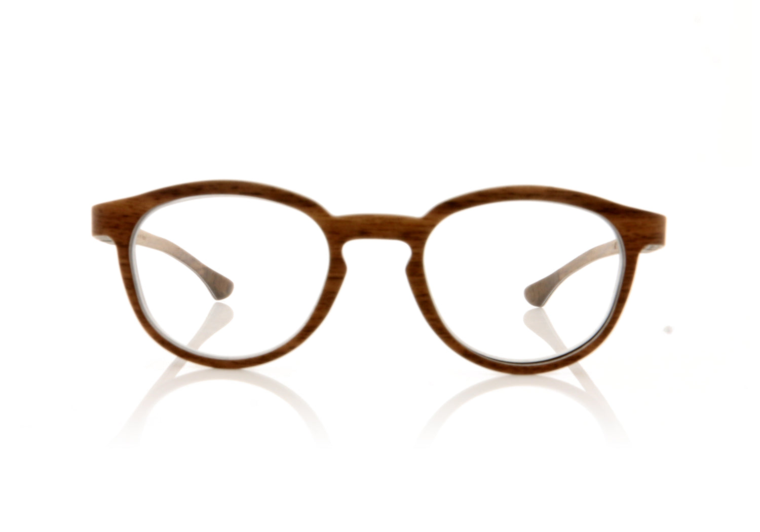 W-eye Alpha 1 S5 Walnut Glasses - Front
