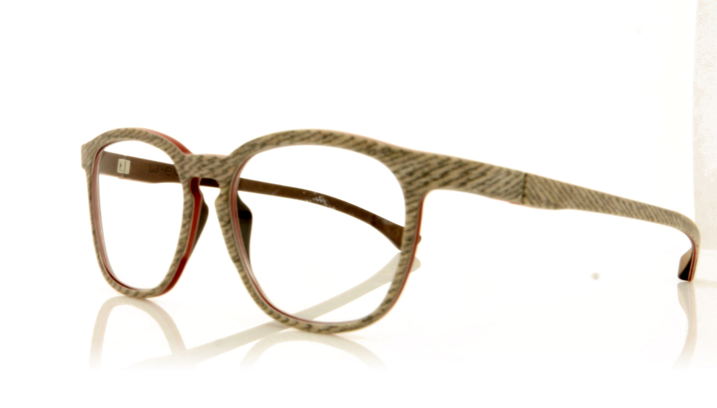 W-eye Alpha 18 M1 Z24H Concrete Red Glasses - Angle