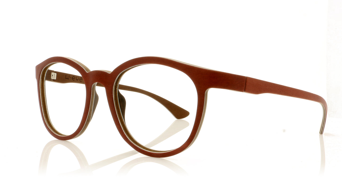 W-eye Alpha 2 M3 Red Glasses - Angle