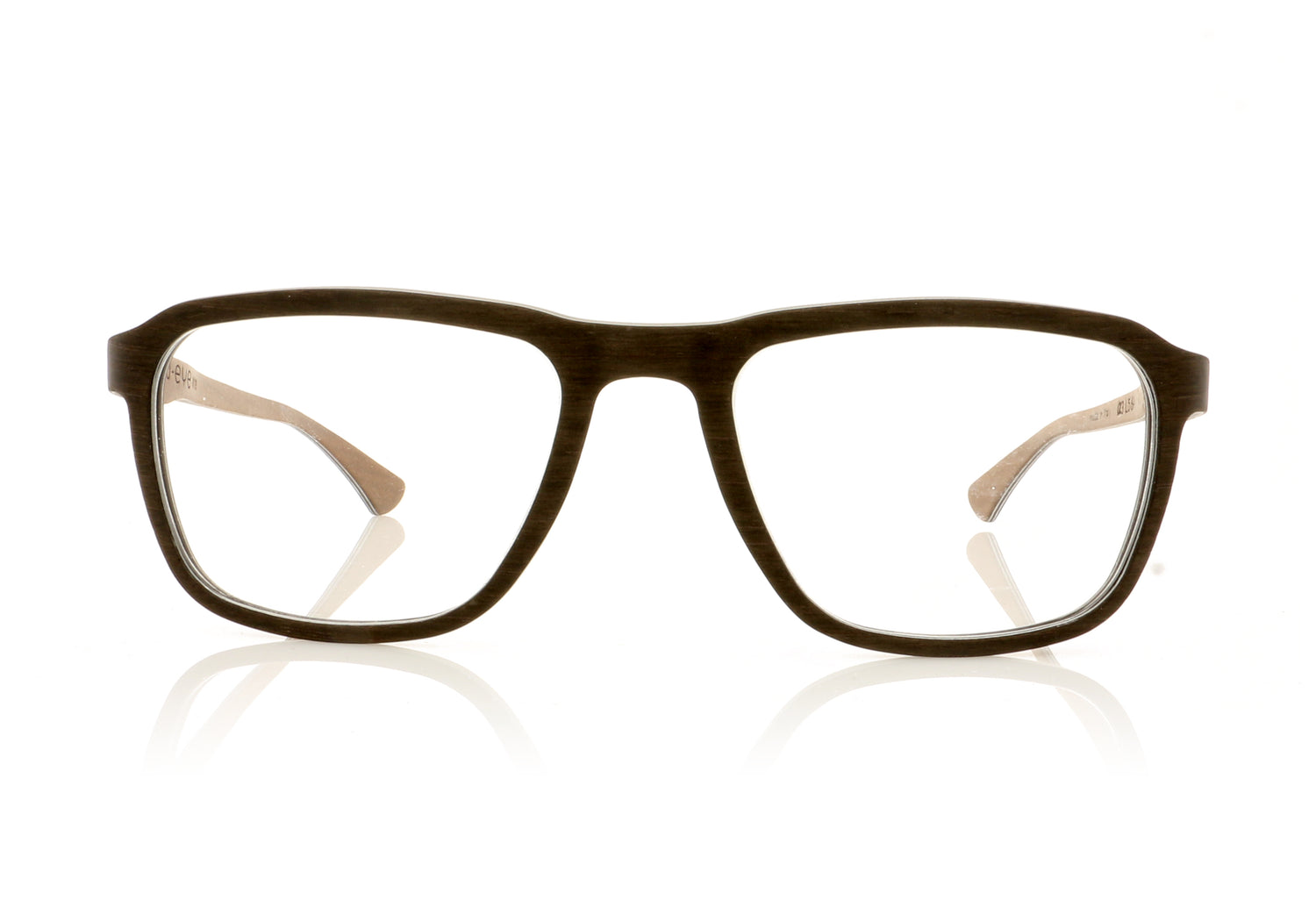 W-eye Alpha 3 L56A Brown Glasses - Front