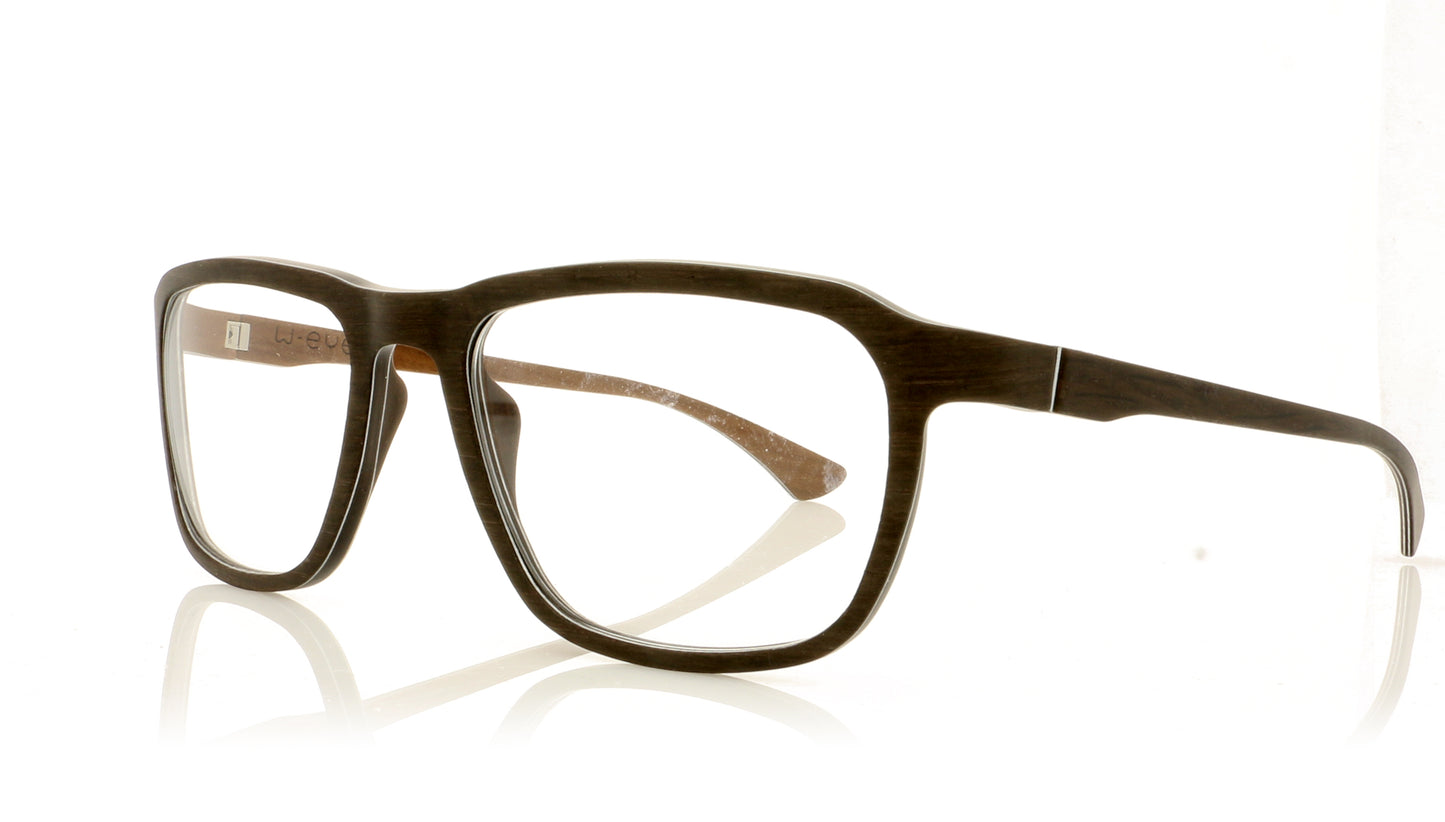 W-eye Alpha 3 L56A Brown Glasses - Angle