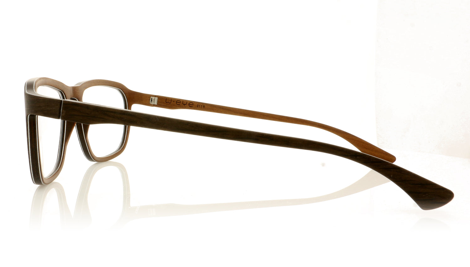 W-eye Alpha 3 L56A Brown Glasses - Side