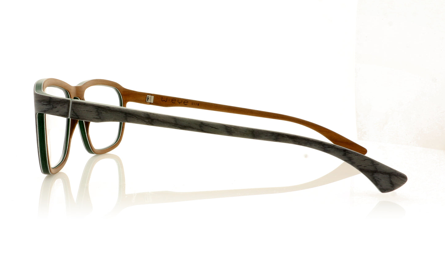 W-eye Alpha 3 M35A Grey Glasses - Side