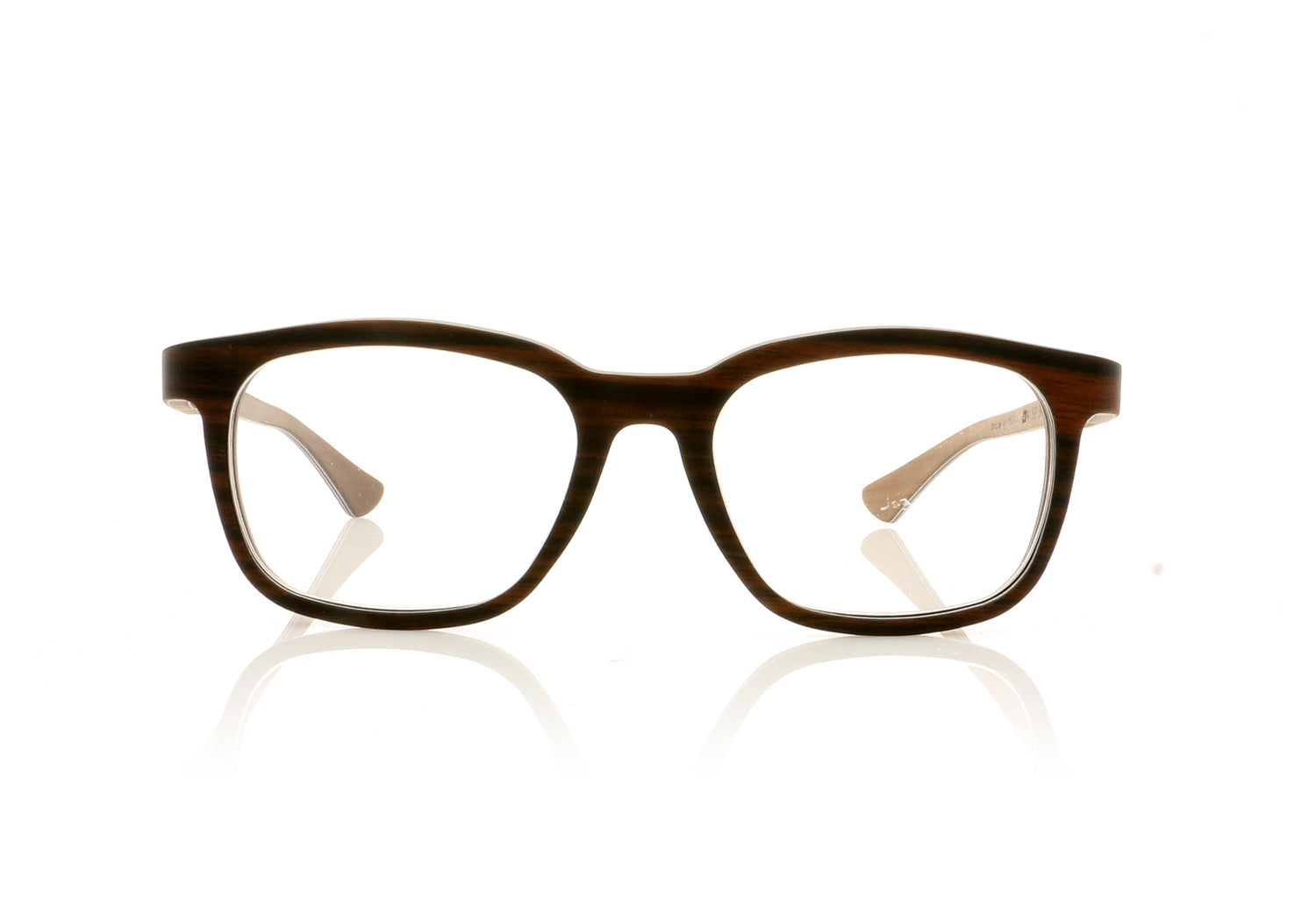 W-eye Alpha 4 a4 S2 3A BRN Brown Glasses - Front