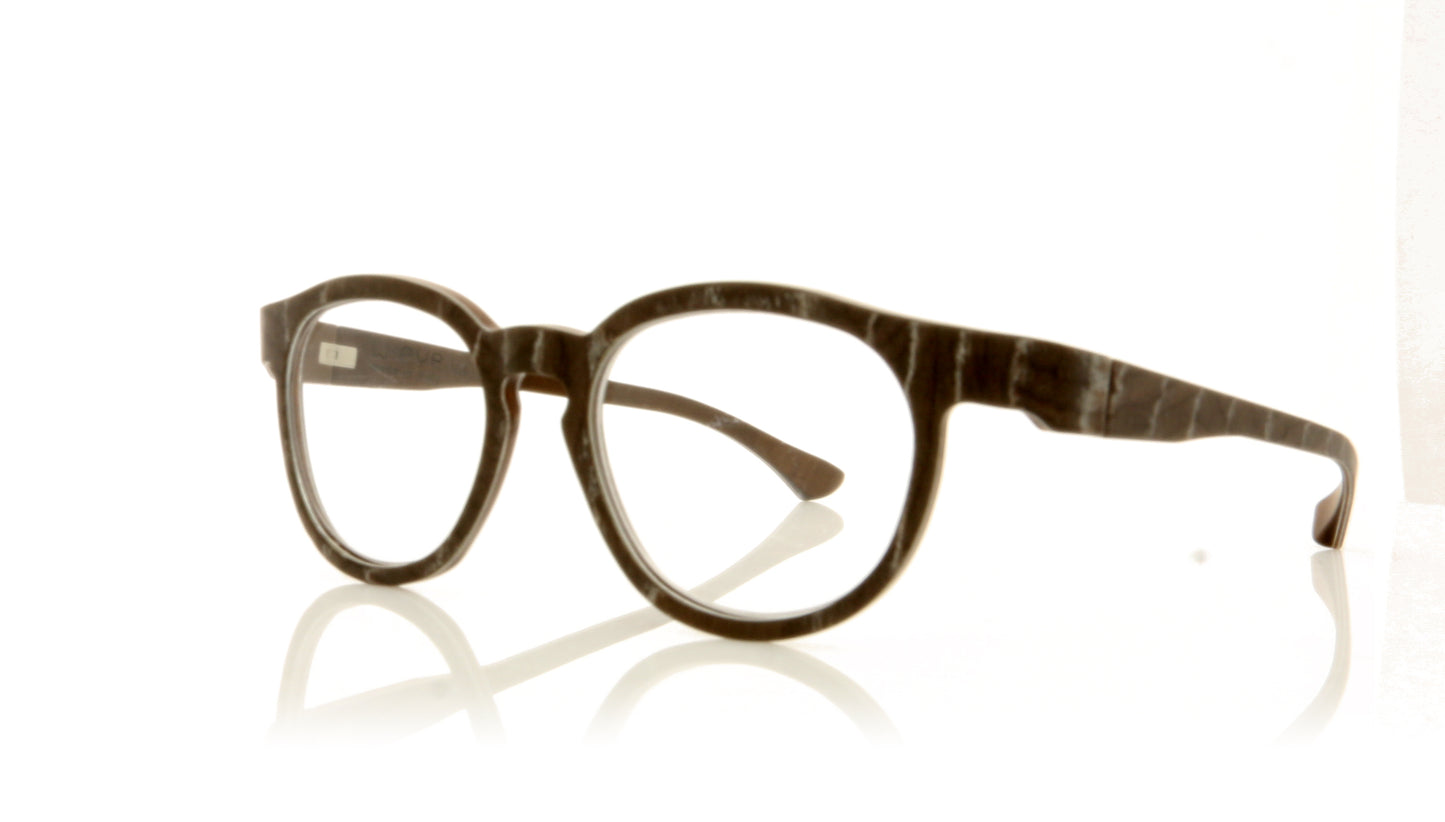 W-eye YK Z10V Smoked Cherry Glasses - Angle