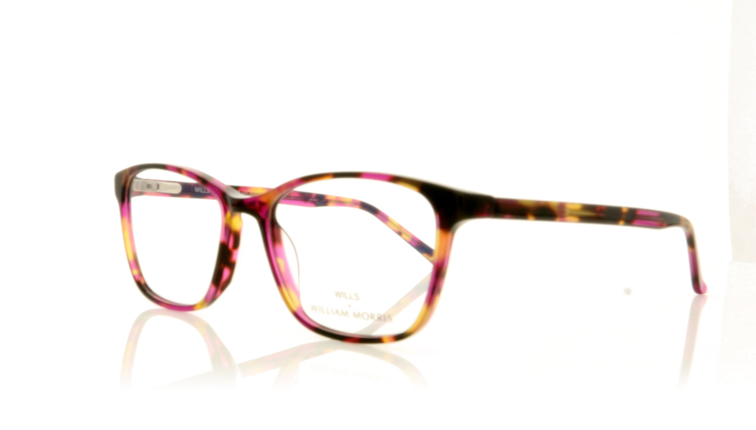William Morris Wills 20003 WI20003 C2 Purple Tort Glasses - Angle