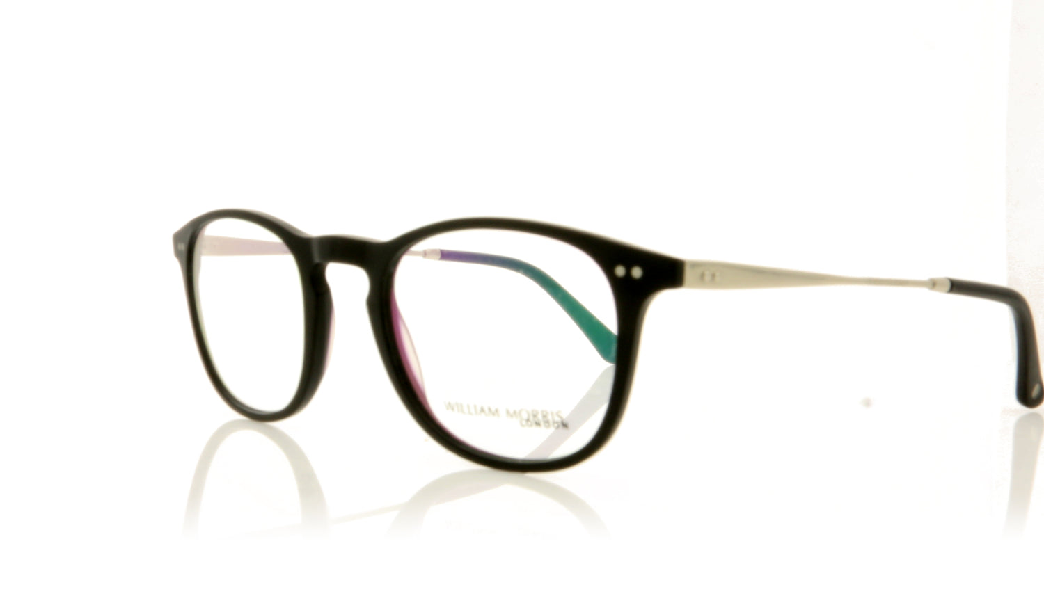 William Morris WM8552 WL8552 C1 Matte Black Glasses - Angle