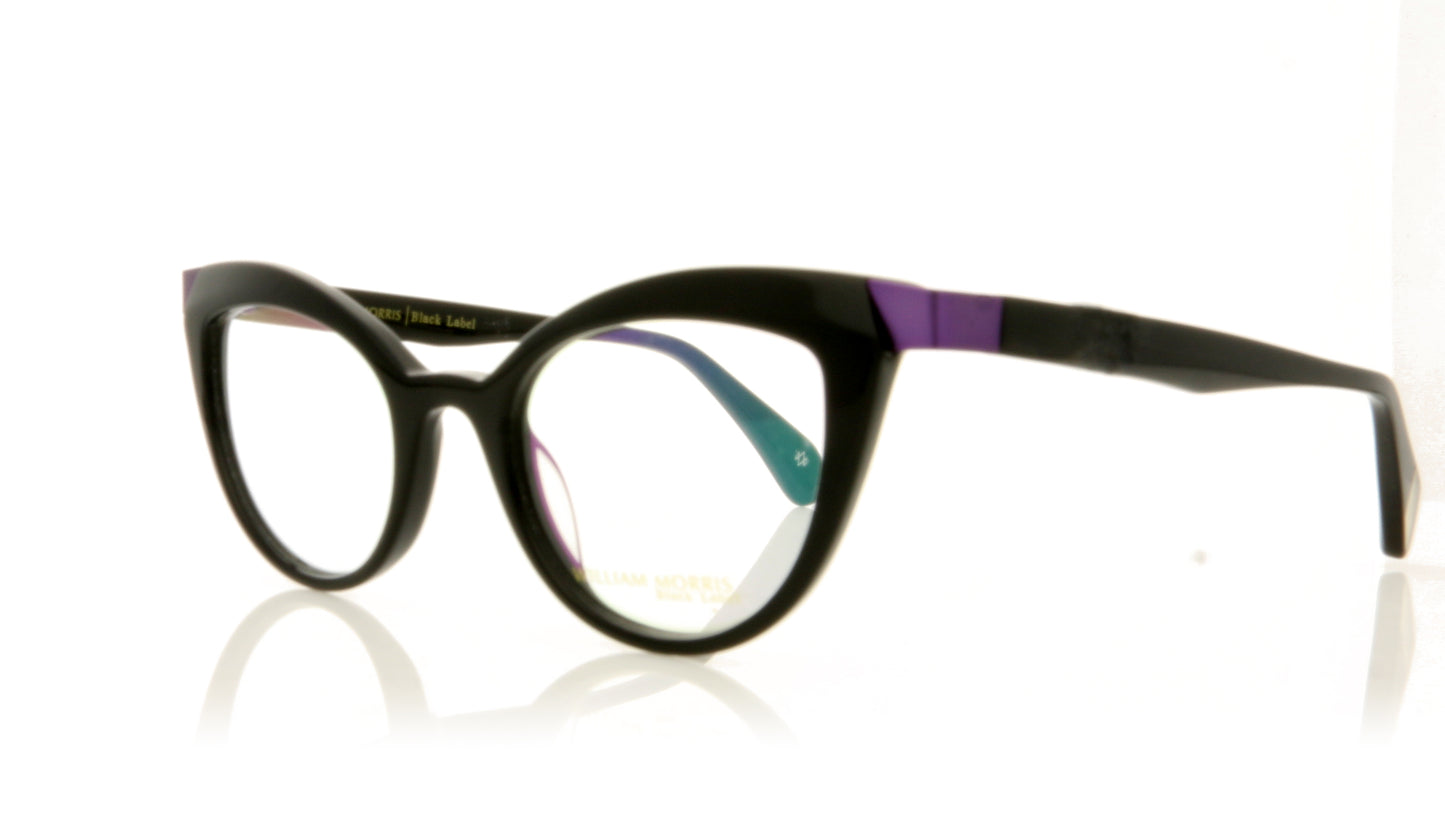 William Morris WMBL040 C3 Black Glasses - Angle