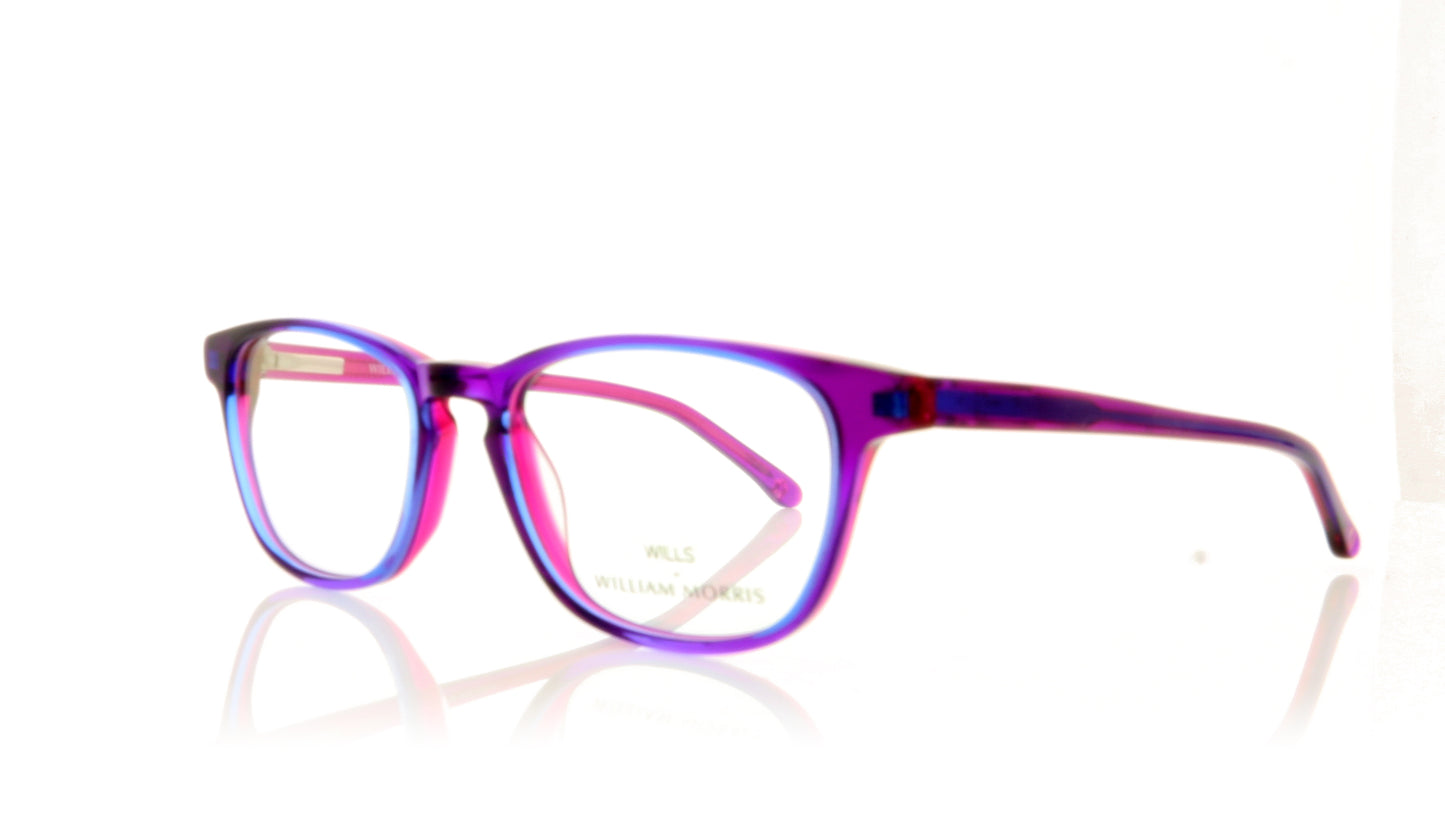William Morris Wills 41 WMYOU41 C4 Purple Glasses - Angle