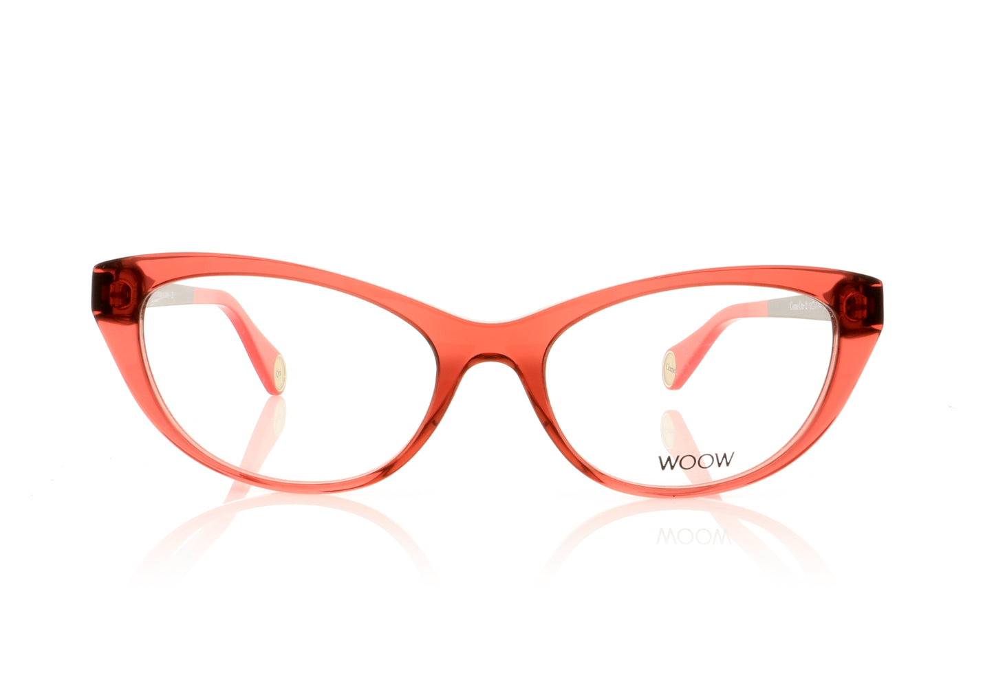 Woow Come On 2 894 Transparent Dark Pink Glasses - Front