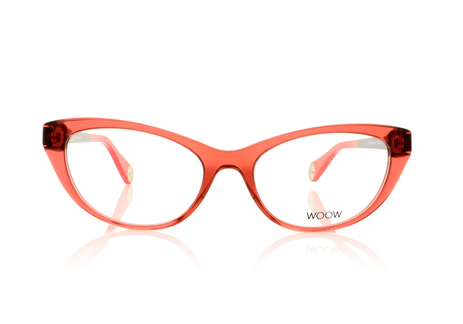 Woow Come On 2 894 Transparent Dark Pink Glasses - Front
