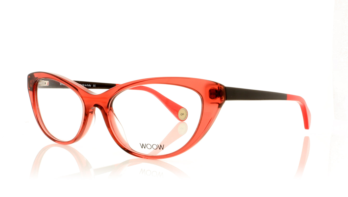 Woow Come On 2 894 Transparent Dark Pink Glasses - Angle