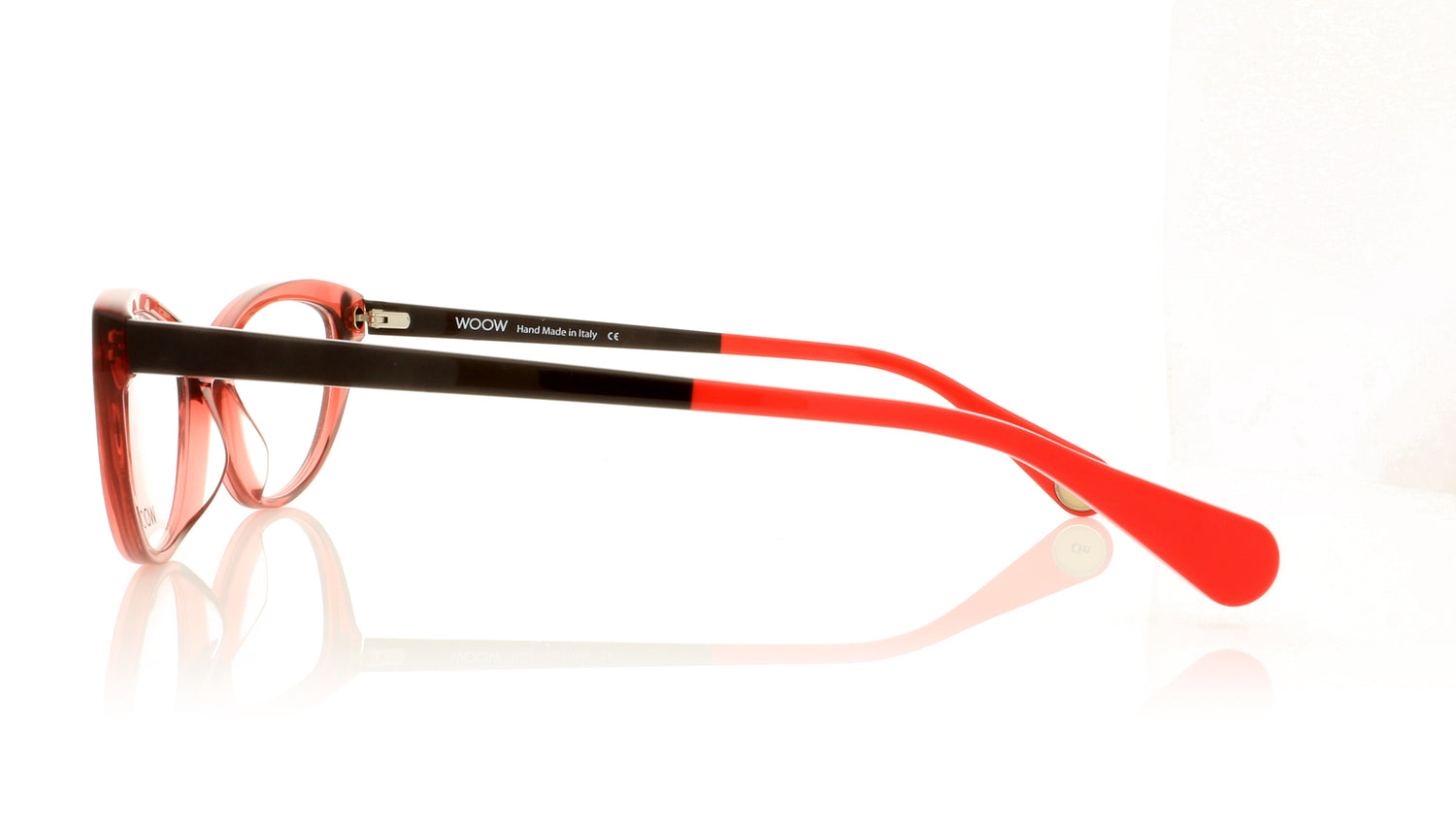 Woow Come On 2 894 Transparent Dark Pink Glasses - Side