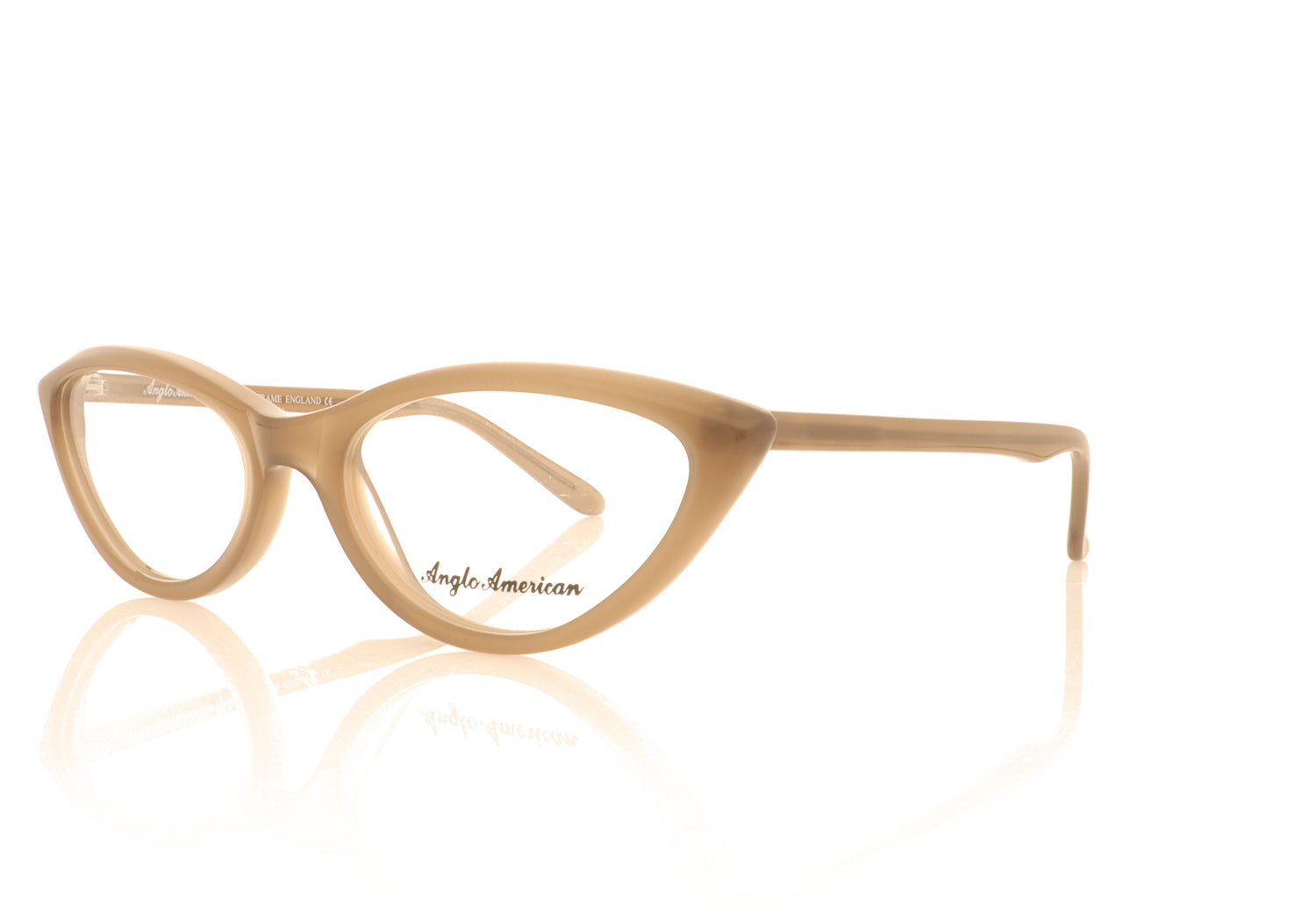 Anglo American Optical Fontana OP24 Brown Glasses - Angle