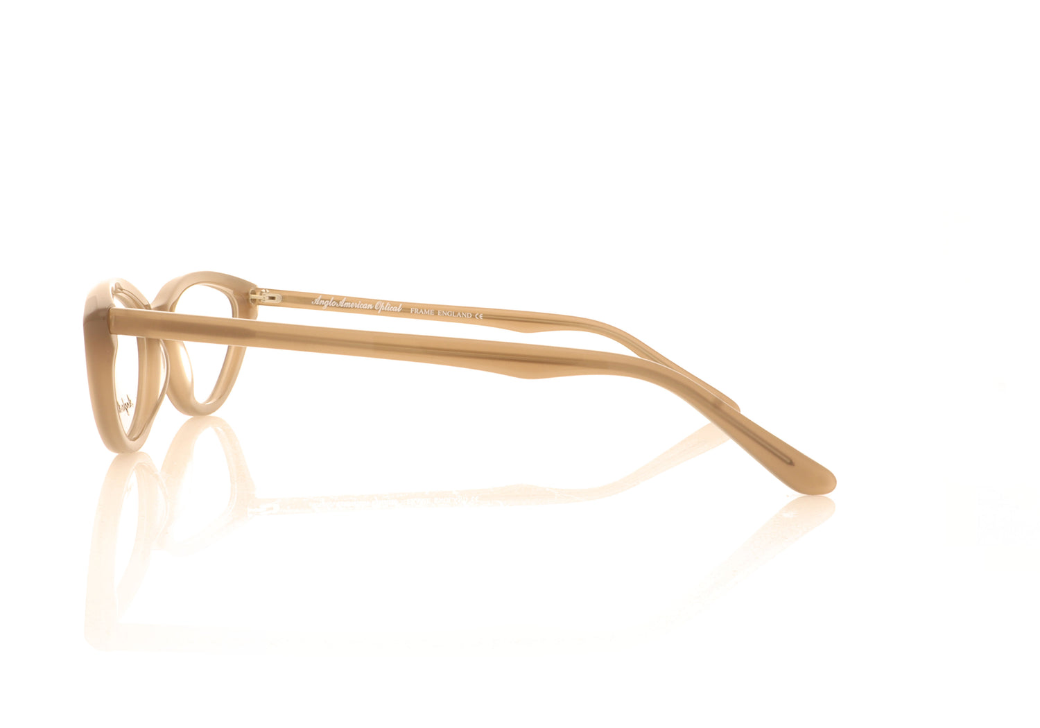 Anglo American Optical Fontana OP24 Brown Glasses - Side