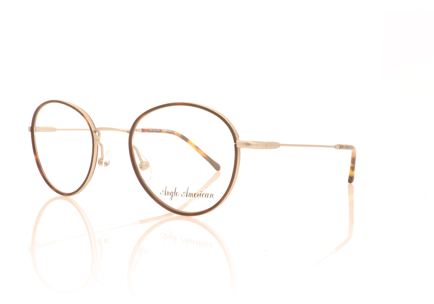 Anglo American Optical M621 MSIL Silver Glasses - Angle