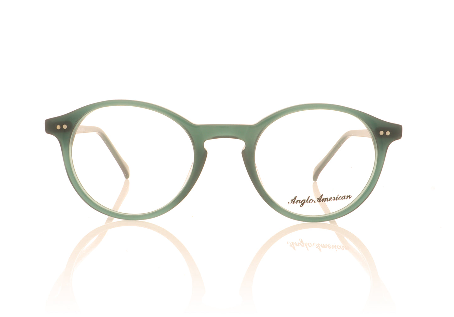 Anglo American Optical Model 406 MOD406 OP29 Green Glasses - Front