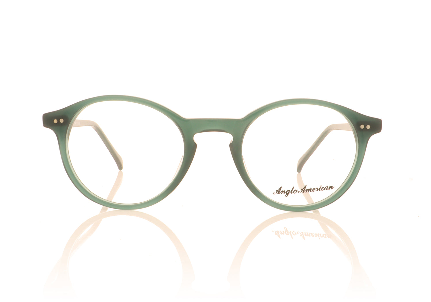 Anglo American Optical Model 406 MOD406 OP29 Green Glasses - Front