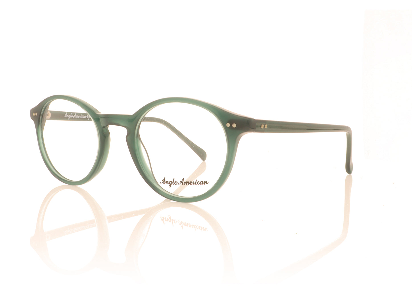 Anglo American Optical Model 406 MOD406 OP29 Green Glasses - Angle