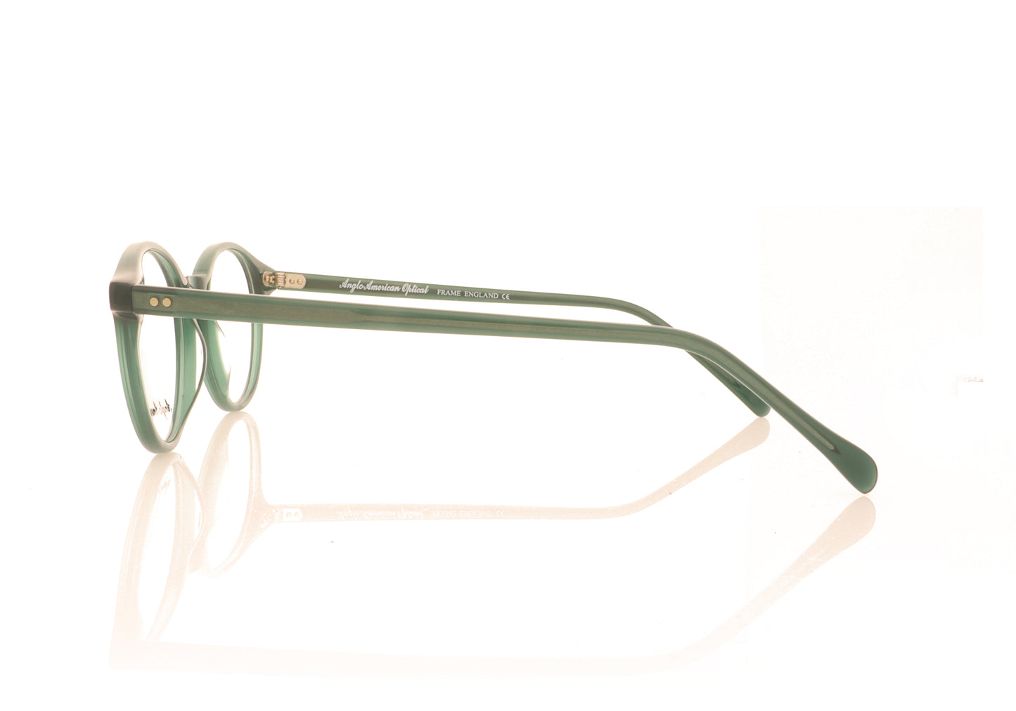 Anglo American Optical Model 406 MOD406 OP29 Green Glasses - Side