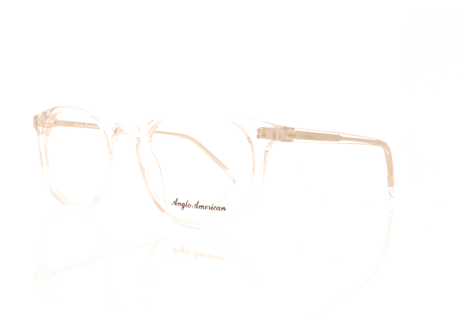 Anglo American Optical Model 426 MOD426 CC Clear Glasses - Angle