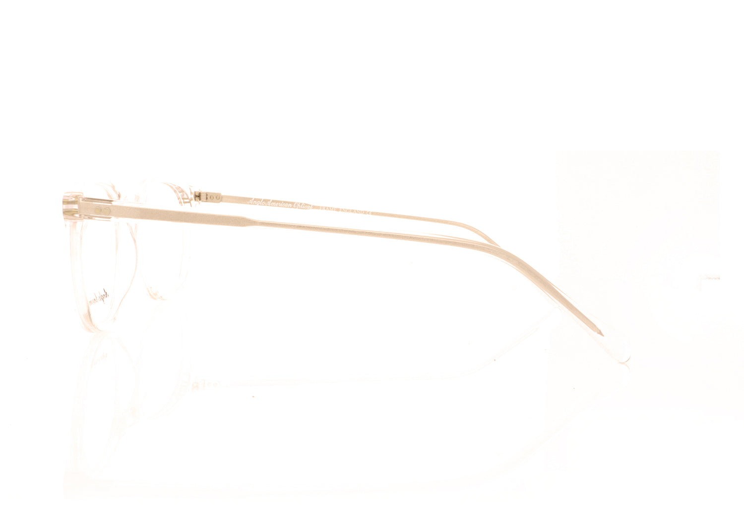 Anglo American Optical Model 426 MOD426 CC Clear Glasses - Side
