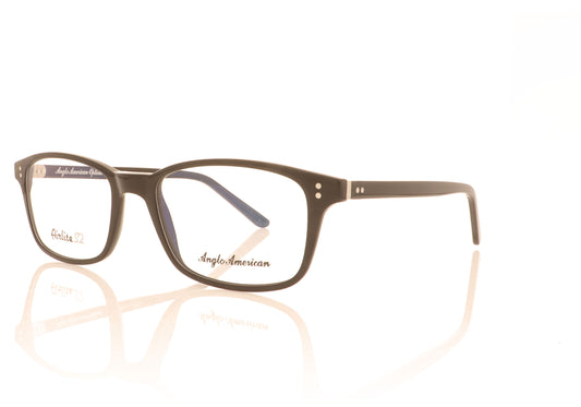 Anglo American Optical Airlite S2 101 BLK Black Glasses - Angle