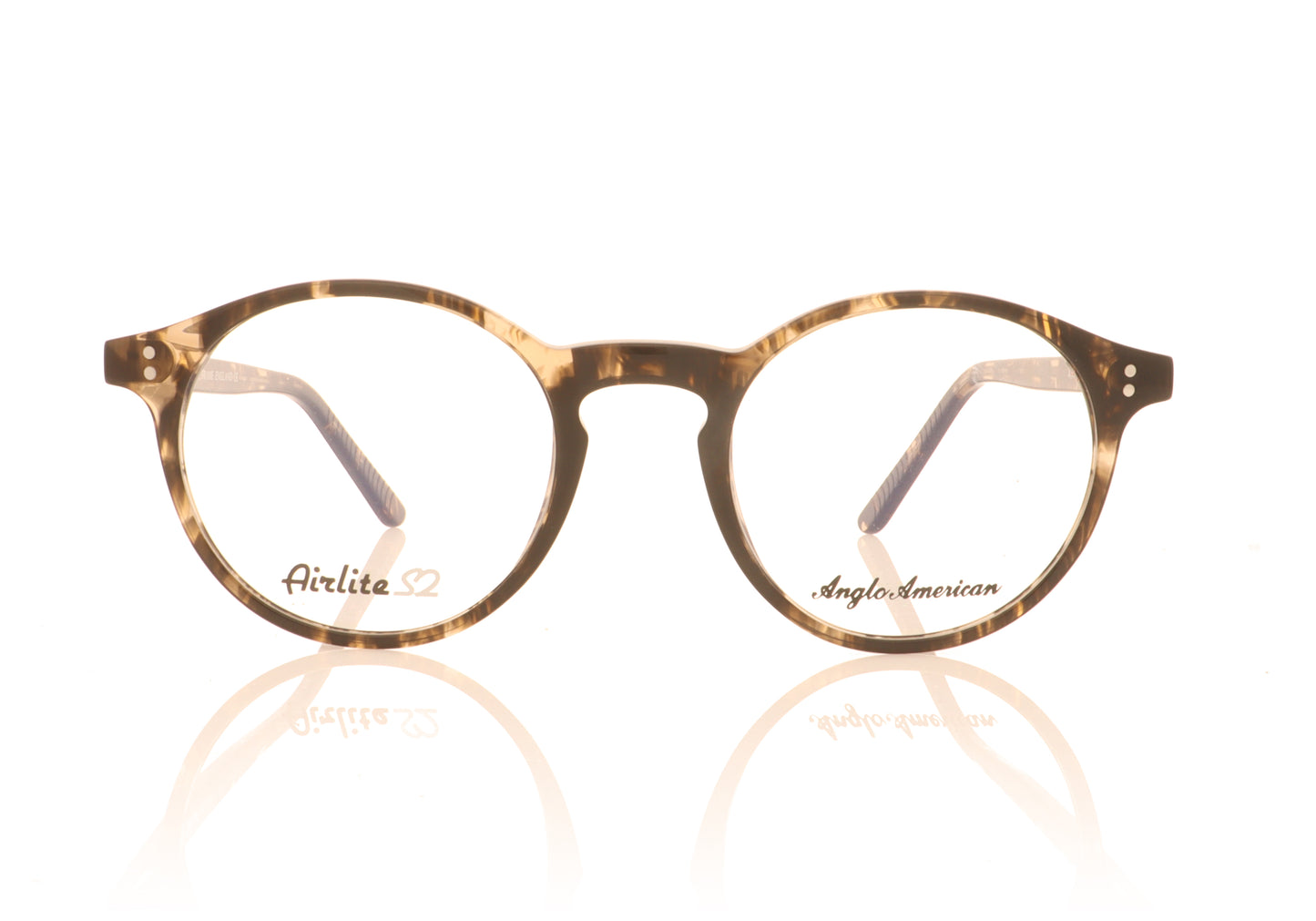 Anglo American Optical Airlite S2 103 FLBR Tortoise Glasses - Front