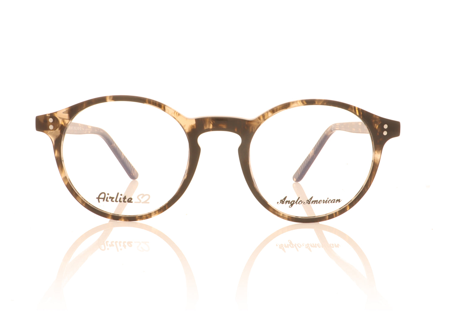 Anglo American Optical Airlite S2 103 FLBR Tortoise Glasses - Front