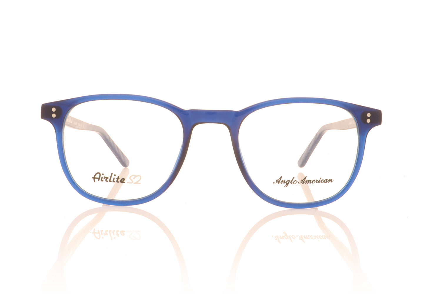 Anglo American Optical Airlite S2 105 OP26 Blue Glasses - Front