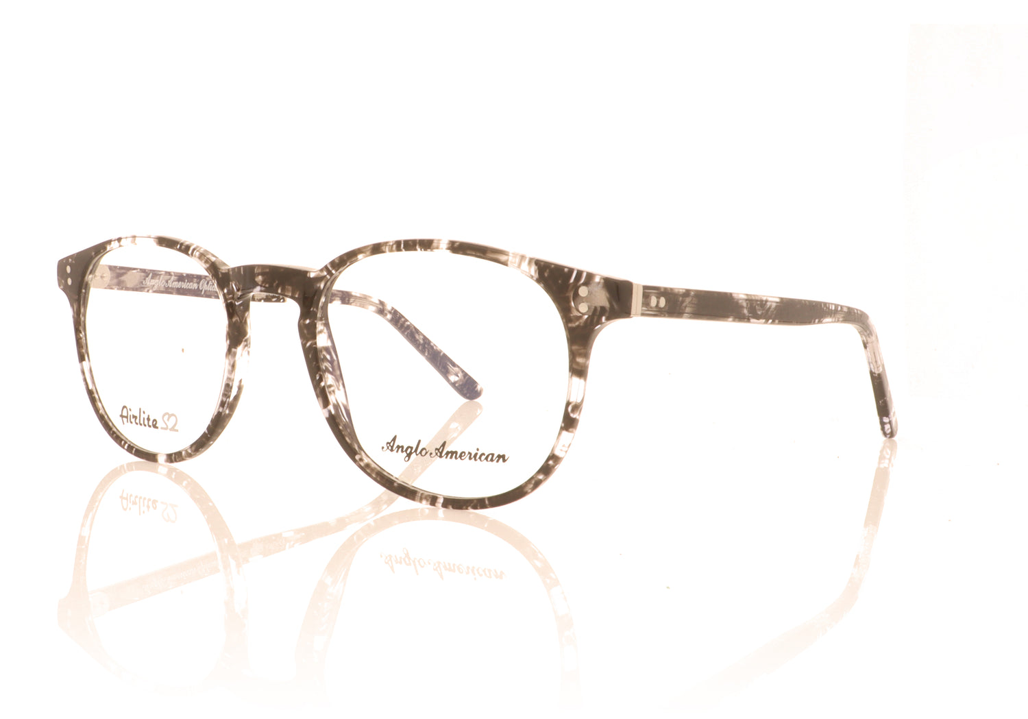 Anglo American Optical Airlite S2 106 FLCB Grey Glasses - Angle