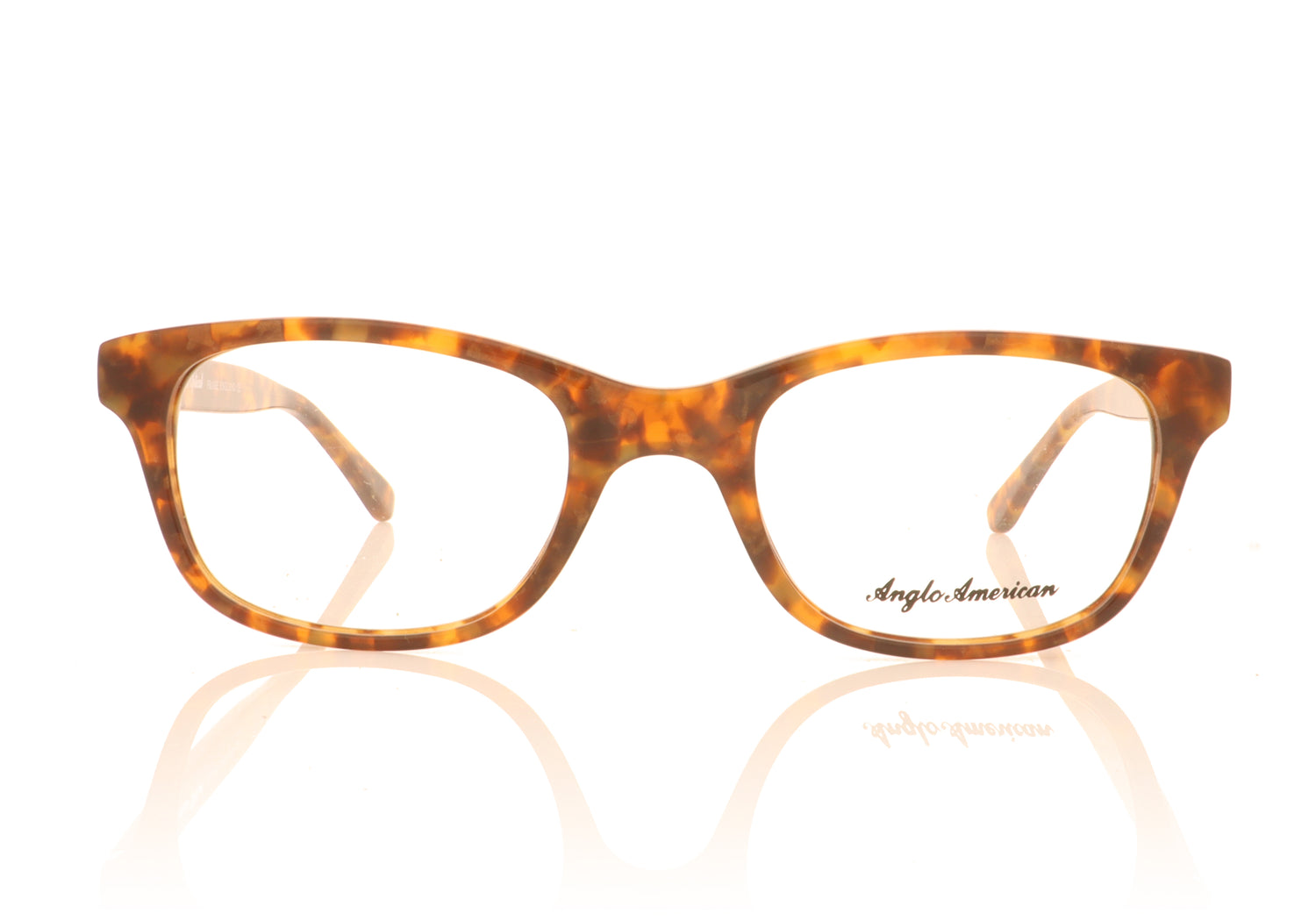 Anglo American Optical Tyler BUT2 Brown Glasses - Front