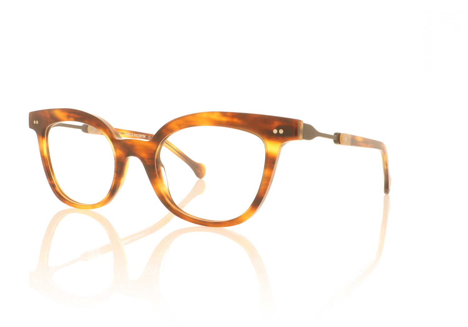 Anne & Valentin Uplay 1651 Tortoise Glasses - Angle